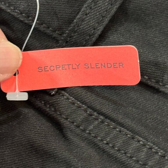 St. Johns Bay Jeans Womens 24W Black Bootcut Secretly Slender Mid-Rise Pants NEW - Picture 12 of 16